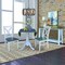 International Concepts Round 42 in. Dual Drop Leaf Dining Table with 2 X-back Chairs - 3 Piece Dining Set, 42 in W, Wood K05-42DP-C14P - alternate 4